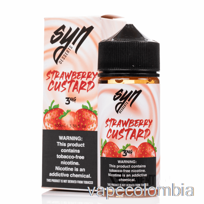 Vape Kit Completo Natillas De Fresa - Syn Liquid - 100ml 0mg